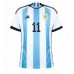 Camiseta Argentina Angel Di Maria #11 Primera Equipación Mundial 2022 manga corta